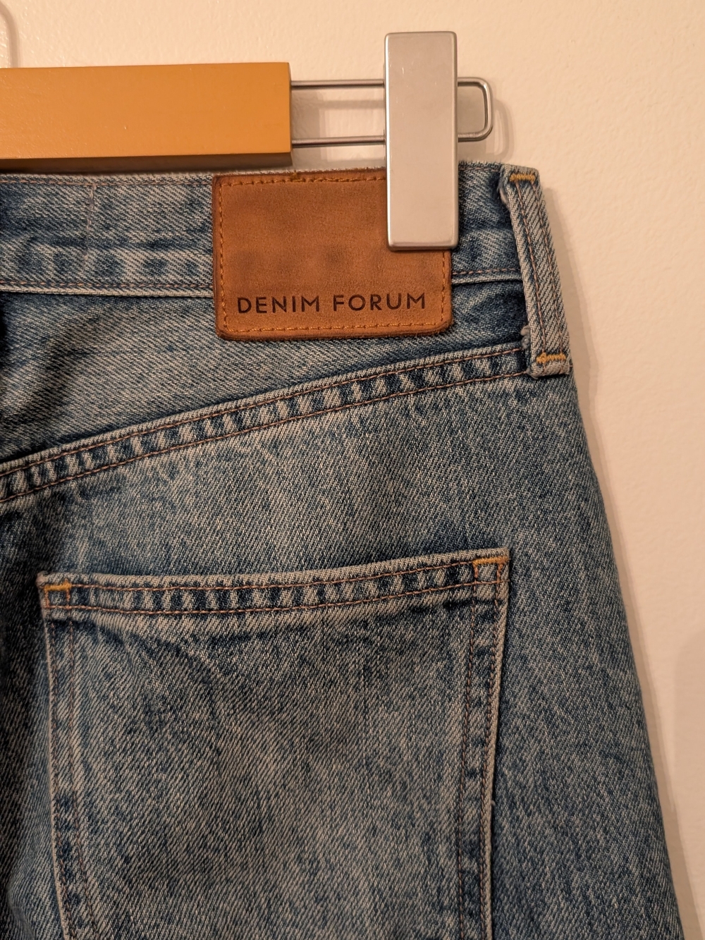 Denim Forum Farrah Hi-Rise Wide Leg Jeans